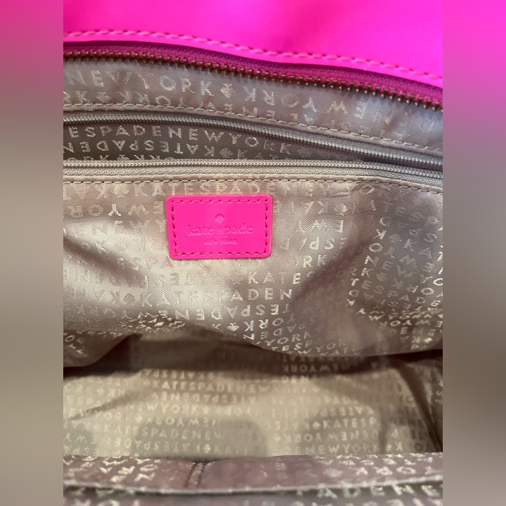 Kate Spade New York Molly Bikini Dot Large Women's Tote Bag - Neon Pink - Picture 14 of 16